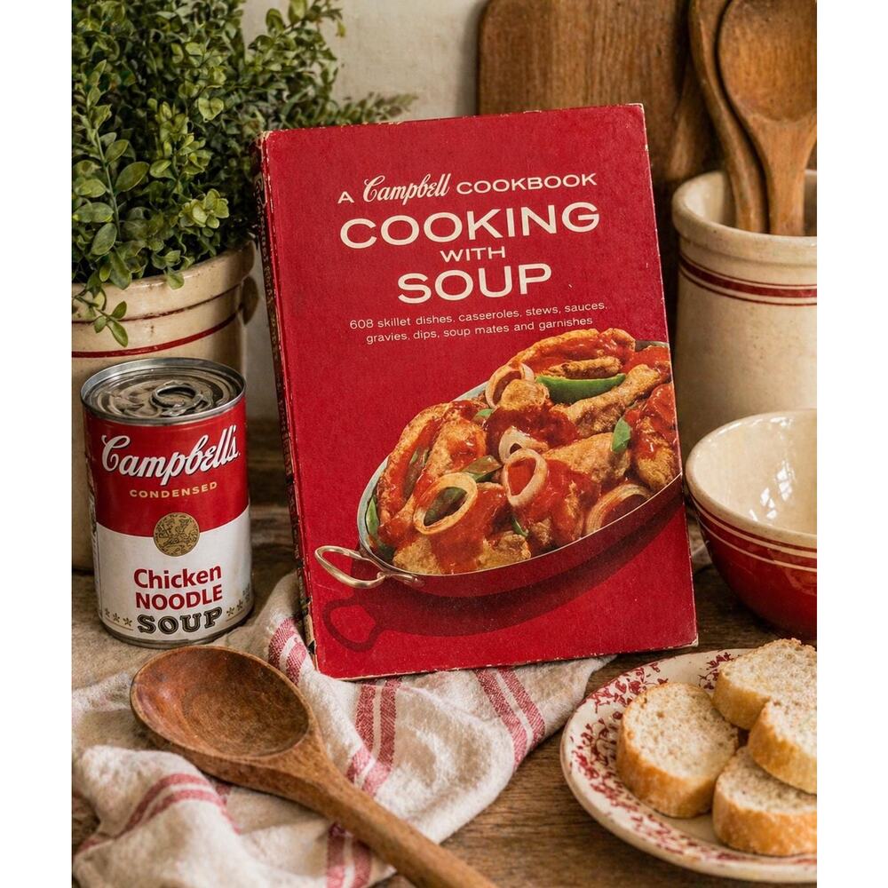 Vintage Campbell's Cooking with Soup Cookbook: 1964 Spiral Bound Recipes